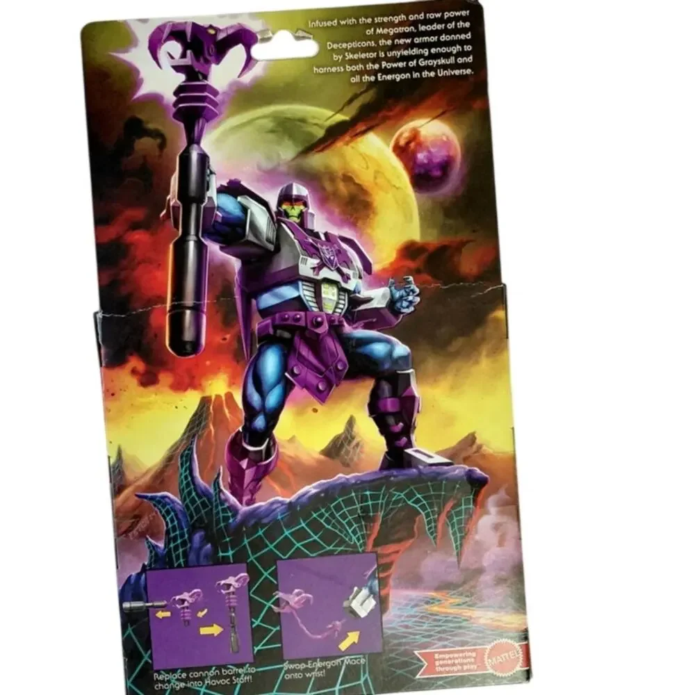Masters of the Universe x Transformers Megatron Armor Skeletor NIB